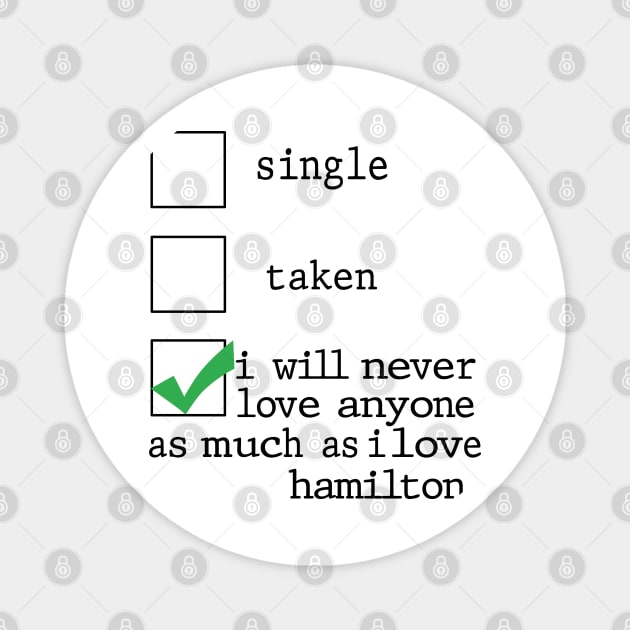 Love Hamilton Musical Magnet by nah